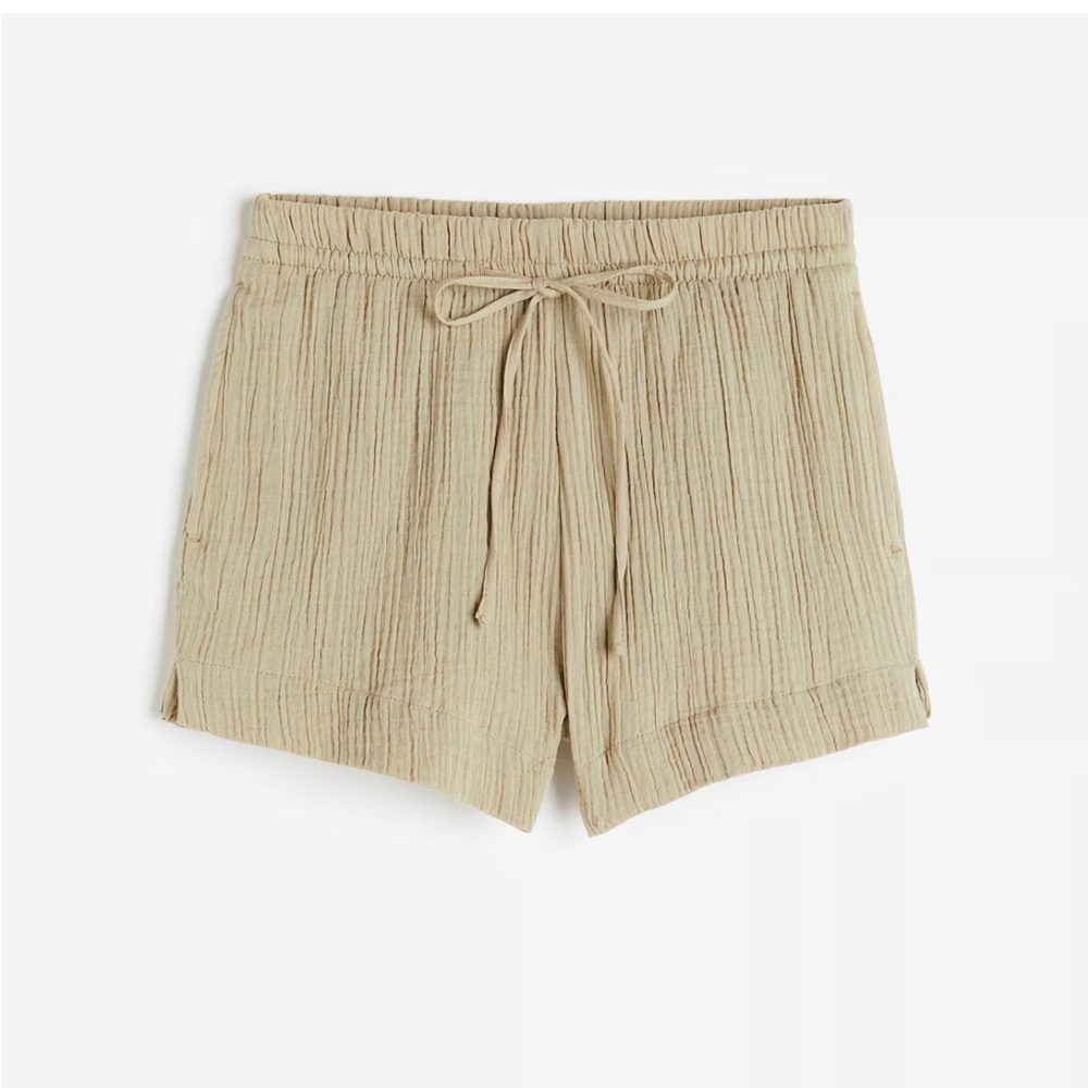 H&M Sage Green Extra Small Shorts Bloomers Summer Spring Comfy Casual High Rise - Picture 2 of 4